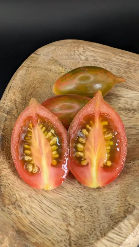 Tomaten: Chocolate Striped Icicle