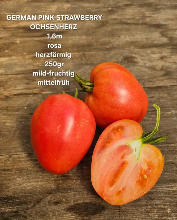 Tomaten: German Pink Strawberry