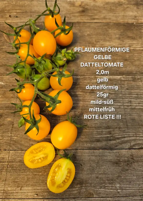 Tomaten: Pflaumenförmige Gelbe
