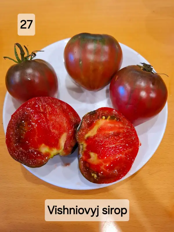 Tomaten: Vishniovyj sirop